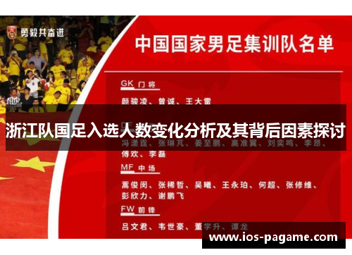 浙江队国足入选人数变化分析及其背后因素探讨